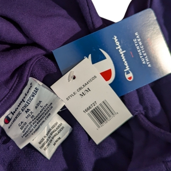 Kansas State KSU purple Pride knit hoodie by Champion NWT Sz M - Picture 3 of 6